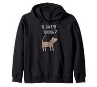 Chemise pour chien avec citation humoristique « Can I Pet Your Dog » Sweat à Capuche