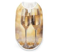 Chemise pour chien avec deux verres de champagne à séchage rapide respirant T-shirt doux et extensible sans manches pour chien XL