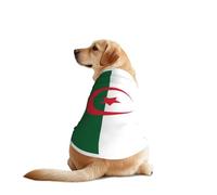 Chemise pour chien avec drapeau de l'Algérie - Vêtement respirant et rafraîchissant pour grands chiens, protection solaire et confortable pour Golden Retriever, Husky, Alaska, activités de plein air