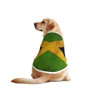Chemise pour chien avec drapeau jamaïcain pour chiens de grande et moyenne taille - T-shirt en maille respirante pour animal domestique, parfait pour un usage quotidien et des occasions spéciales