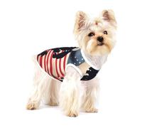 Chemise pour chien avec impression du jour commémoratif patriotique des soldats militaires américains, gilet pour petites races comme les chihuahuas, yorkshires et chiots