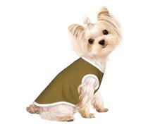 Chemise pour chien avec imprimé marron chêne - Chemise d'été douce et confortable pour petits chiens et chats
