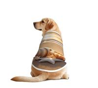 Chemise pour chien avec imprimé paysage sur la plage pour animal de compagnie, gilet doux, respirant, léger et extensible pour chien de taille moyenne