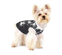Chemise pour chien avec imprimé tête de mort fantôme d'horreur, gilet pour petites races comme les chihuahuas, yorkshires et chiots