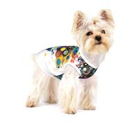 Chemise pour chien avec intelligence artificielle, imprimé cerveau, gilet pour petites races comme les chihuahuas, yorkshires et chiots