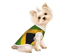 Chemise pour chien avec vieux drapeau jamaïcain pour petite taille, t-shirt pour animaux de compagnie, vêtements doux et respirants pour chats et chiens, convient pour les petits animaux de compagnie