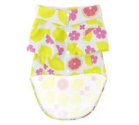 Chemise pour chien douce pour la peau pour l'été aquarelle citron pamplemousse XL