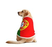 Chemise pour chien Drapeau du Portugal pour chiens de grande et moyenne taille - T-shirt en maille respirante, parfait pour un usage quotidien et des occasions spéciales