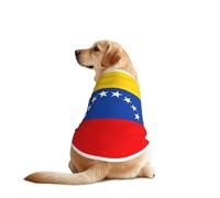 Chemise pour chien Drapeau du Venezuela pour chiens de grande et moyenne taille - T-shirt en maille respirante, parfait pour un usage quotidien et des occasions spéciales