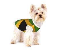 Chemise pour chien en coton avec drapeau jamaïcain - Doux et respirant - Pour chiens et chats - Convient pour les petits animaux de compagnie