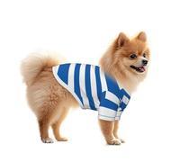 Chemise pour chien en maille avec drapeau grec - Léger et respirant, séchage rapide, extensible pour petits chiens