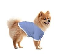 Chemise pour chien en maille bleue patate douce - Léger et respirant, à séchage rapide - T-shirt extensible pour petits chiens