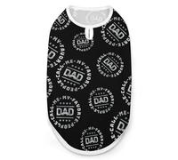 Chemise pour Chien et Chat avec Inscription « Favorte People Call Me Dad » - Pull Respirant d'été sans Manches - Débardeur pour Animaux de Petite, Moyenne et Grande Taille