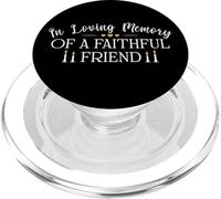 Chemise pour chien et chat avec inscription « In Loving Memory of a Faithful Friend » PopSockets PopGrip pour MagSafe