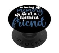 Chemise pour Chien et Chat avec Inscription « in Loving Memory of a Faithful Friend » PopSockets PopGrip Adhésif