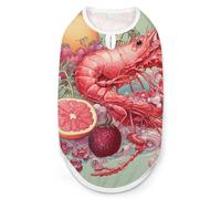 Chemise pour chien grenades et fruits - Séchage rapide - Respirant - Doux et extensible - Sans manches - L