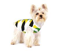 Chemise pour chien imprimée carte du drapeau de la Jamaïque, gilet pour petites races comme les chihuahuas, yorkshires et chiots