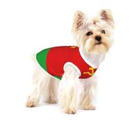 Chemise pour chien imprimée drapeau de la Biélorussie pour petites races comme les chihuahuas, yorkshires et chiots