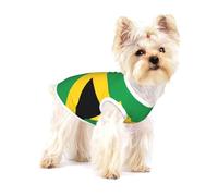 Chemise pour chien imprimée drapeau de la Jamaïque pour petites races comme les chihuahuas, yorkshires et chiots