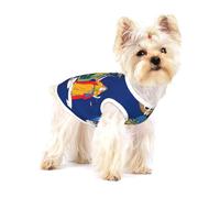 Chemise pour chien imprimée drapeau de l'État de New York, gilet pour petites races comme les chihuahuas, yorkshires et chiots