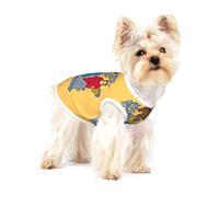 Chemise pour chien imprimée drapeau du New Jersey pour petites races comme les chihuahuas, yorkshires et chiots