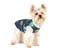 Chemise pour chien imprimée planète univers pour petites races comme les chihuahuas, yorkshires et chiots