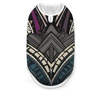 Chemise pour chien motif géométrique art déco à séchage rapide respirant T-shirt doux extensible sans manches pour chien M