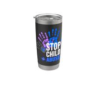 Chemise pour enfant - Stop les abutions de l'enfant Gobelet isotherme en acier inoxydable double paroi