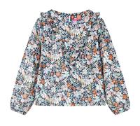 Chemise pour enfants à manches longues bleu foncé 92 chemise pour filles vidaXL