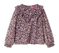 Chemise pour Enfants à Manches Longues Vêtement Imprimé Floral Rose Foncé 128 vi