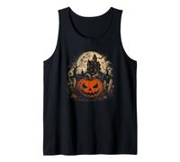 Chemise pour Le Visage Jack O Lantern Halloween Scary Pumpkin House Débardeur