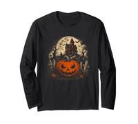 Chemise pour Le Visage Jack O Lantern Halloween Scary Pumpkin House Manche Longue