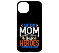 Chemise pour Maman autisme avec Inscription « Some People Look Up to Their Heroes » Coque pour iPhone 15 Plus