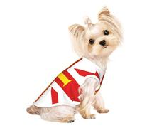 Chemise pour petit chien, motif drapeau des îles de Guernesey, chemise douce et respirante pour chiens, chats, garçons et filles, convient pour les petits animaux de compagnie
