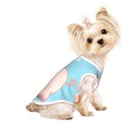 Chemise pour petit chien Porcinet avec un halo autour de la tête, chemise douce et respirante pour chiens, chats, garçons et filles, convient pour les petits animaux de compagnie