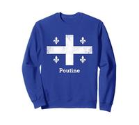 Chemise Poutine Québec Drapeau Québec Fluer de Lys Sweatshirt