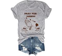 Chemise « Pray for Hawaii After The Wave Comes Hope », T-shirt d'avertissement de tsunami, après la vague vient espoir chemises, gris, XXL