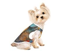Chemise puzzle colorée pour petit chien, chemise douce et respirante pour chiens, chats, garçons, filles, animaux de compagnie, convient pour les petits animaux de compagnie