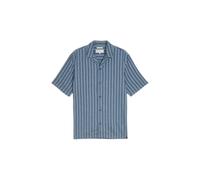 Chemise rayÃ© en viscose lin Tom Tailor Denim Relaxed Bleu XS
