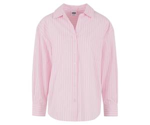 Chemise rayÃ© oversize femme Urban Classics Oversized Striped Rose XL