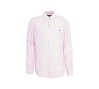 Vêtements Polo Ralph Lauren Chemise Rayée Ajustée En Lin pour Accessoires XL Rose