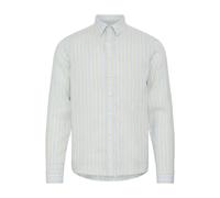 Chemise rayure en lin manches longues Casual Friday CFRissa Bleu S