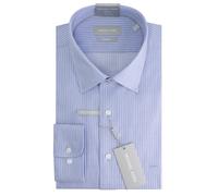 Chemise rayure slim Michael Kors Fine Bleu 44