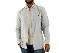 Chemise Rayures Vert/Blanc Homme Tommy Hilfiger Slim Stripes XL