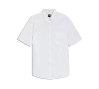 Chemise Regular en popeline de coton Relegant 6-short M BOSS Blanc L