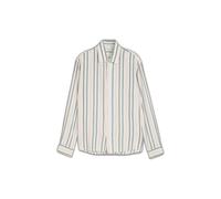 Chemise relaxed rayÃ©e manches longues Tom Tailor Denim Blanc M