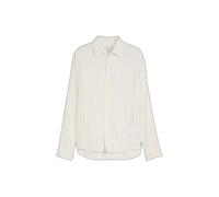 Chemise relaxed rayÃ©e manches longues Tom Tailor Denim Blanc M