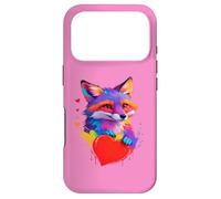 Chemise Renard - Motif tête de Renard colorée et cœur Coque pour iPhone 17 Pro