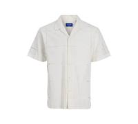 Jack & Jones Summer Luke Anglaise Resort Short Sleeve Shirt Blanc S Homme
