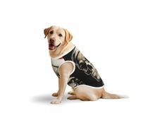 Chemise respirante pour chien Motif tête de mort de Père Noël tenant un